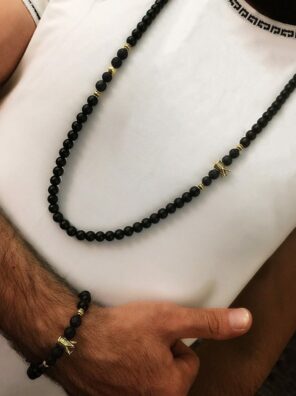 رولباسی و دستبند تاج اونیکس