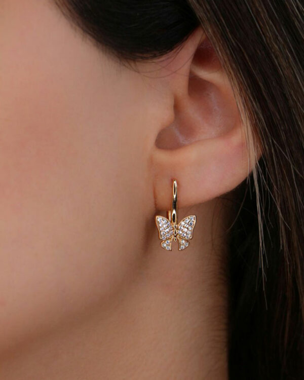 گوشواره پروانه ای ژوپینگ