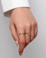 انگشتر آویزدار قلب ژوپینگ