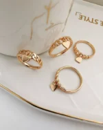 انگشتر آویزدار قلب ژوپینگ